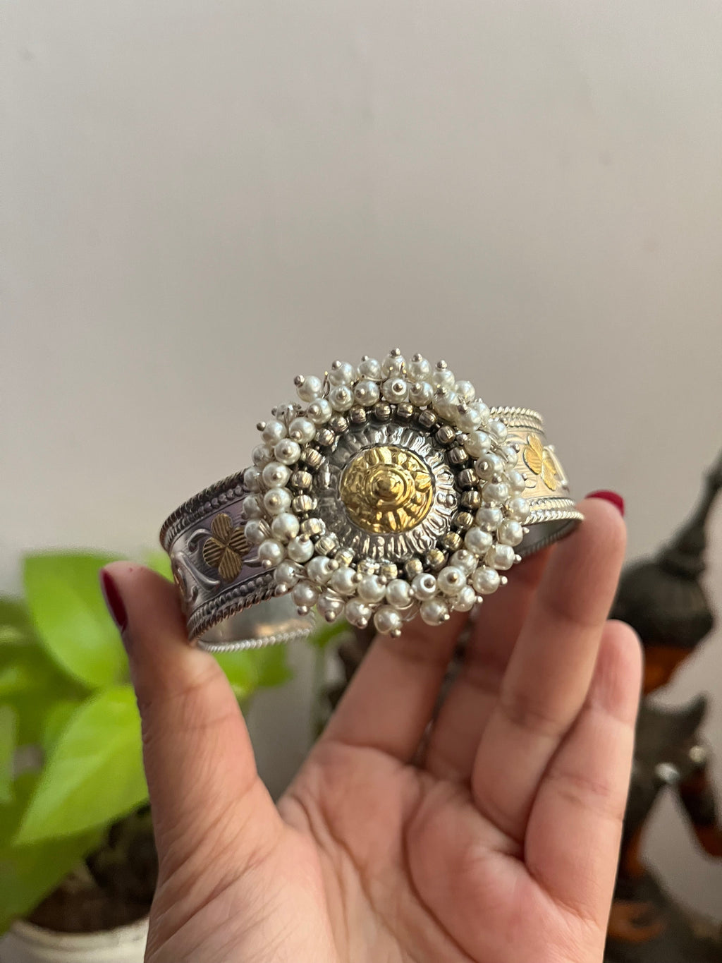 Dual Tone Pearl cuff