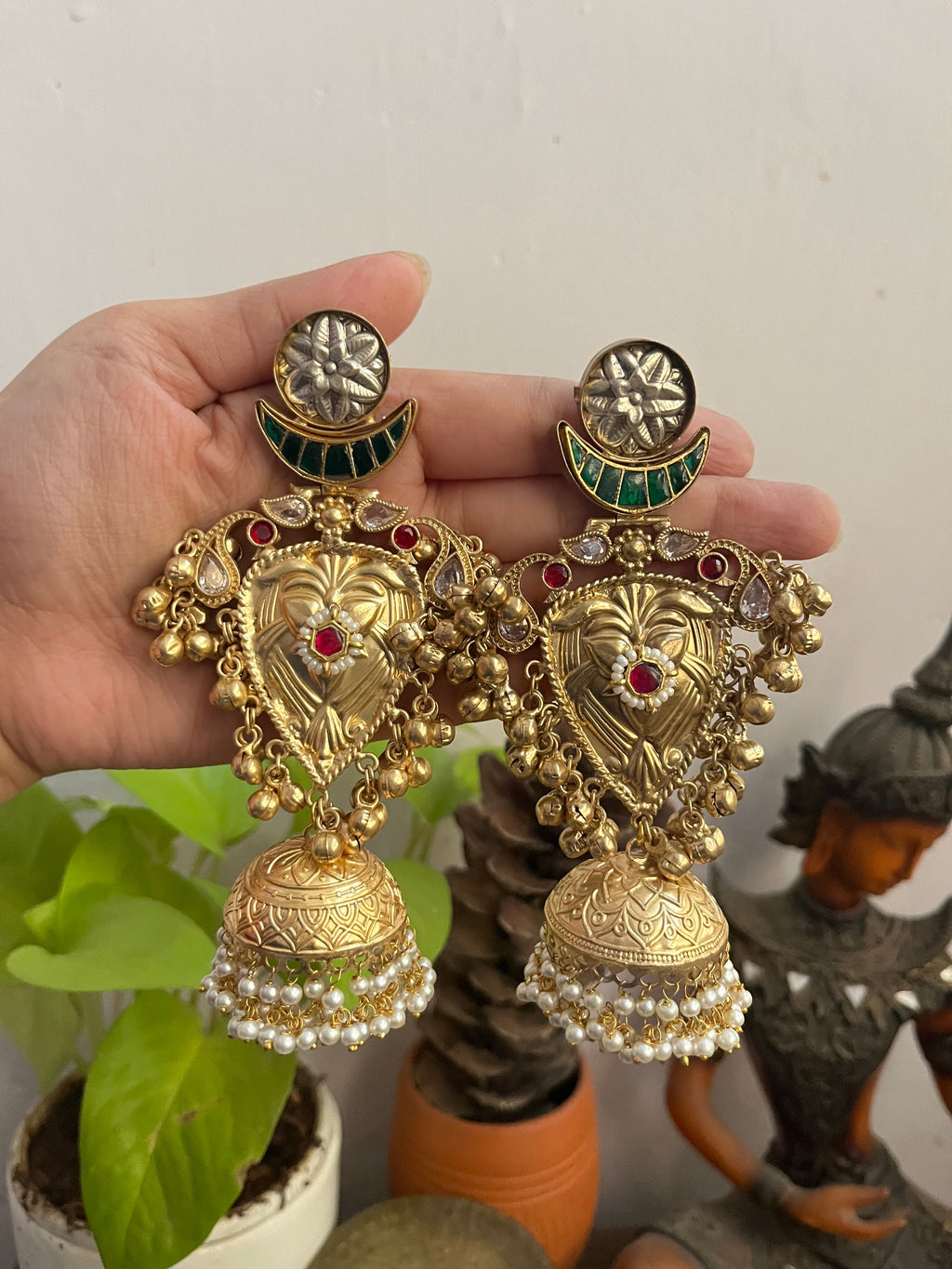 GARIMA Brass Jhumkas