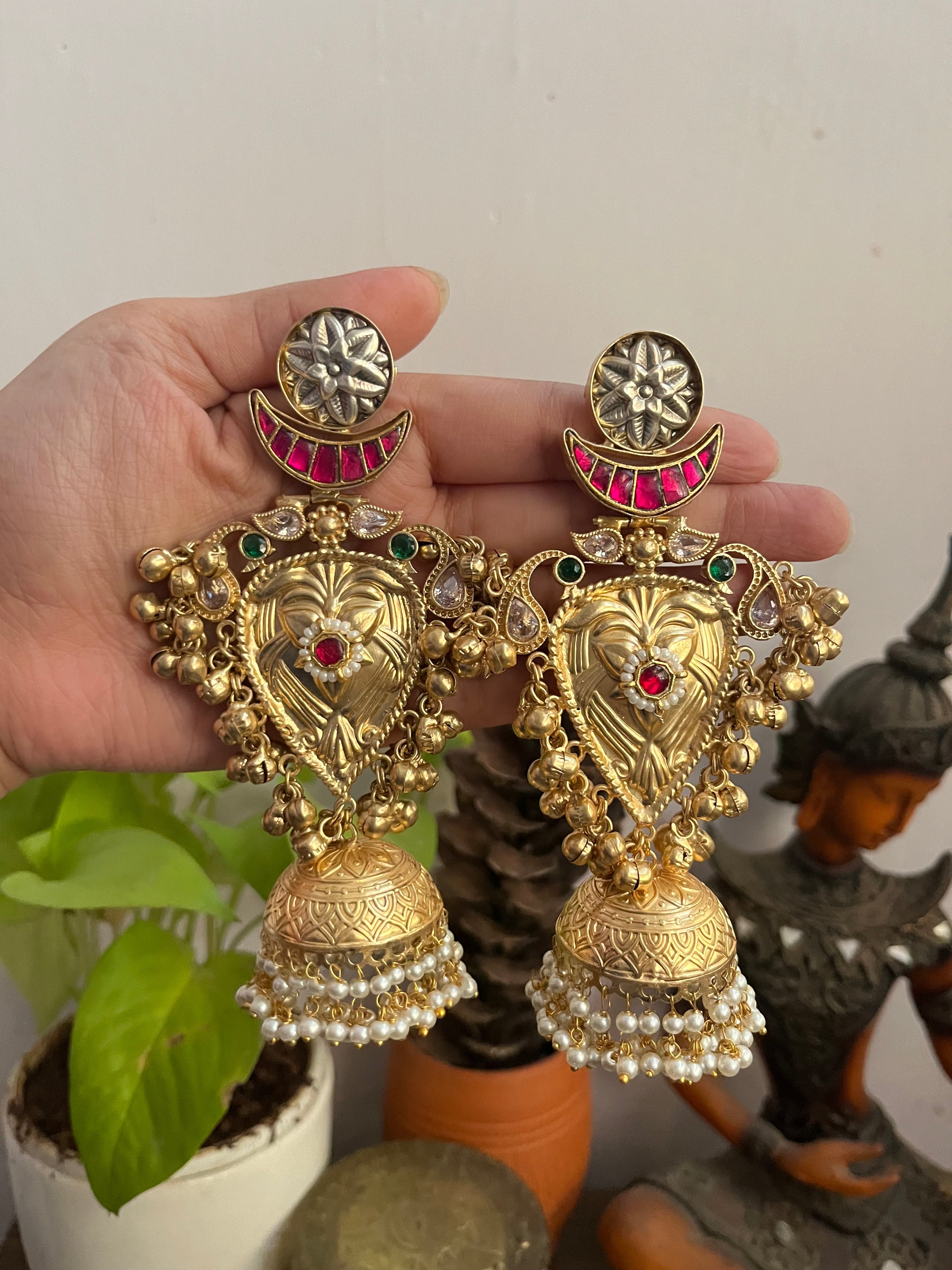GARIMA Brass Jhumkas