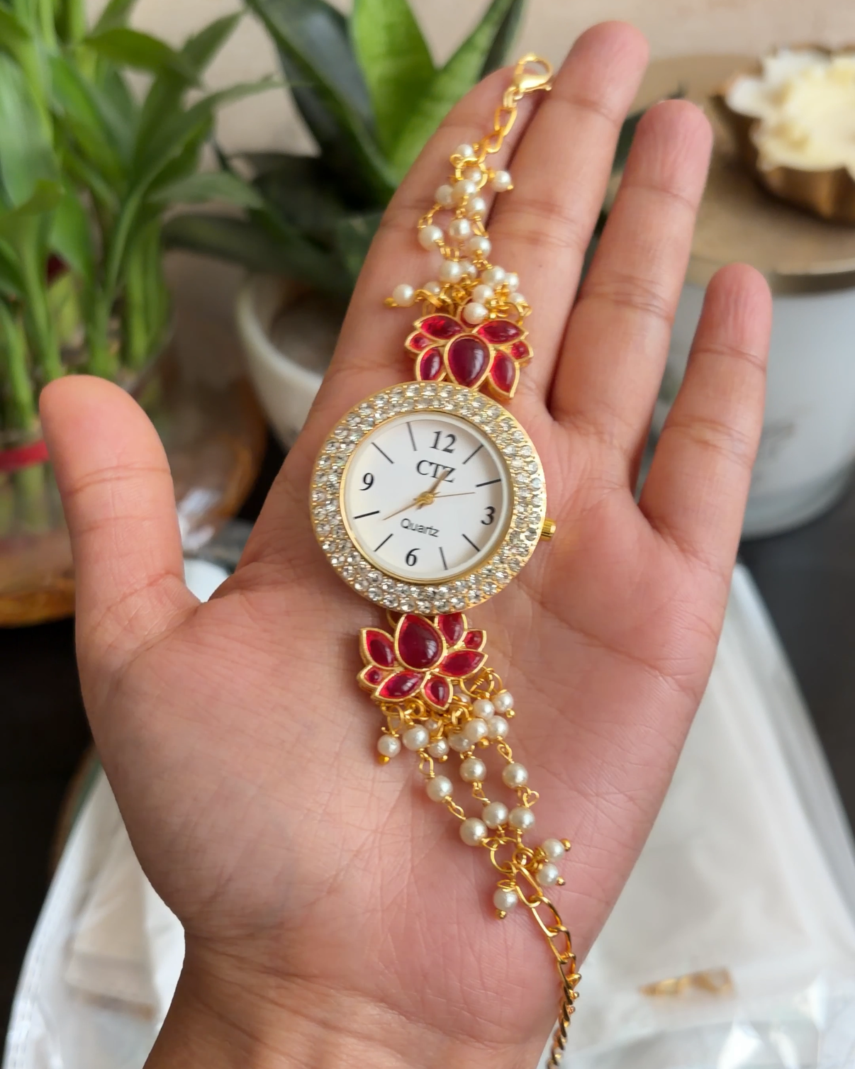 Red lotus Watch