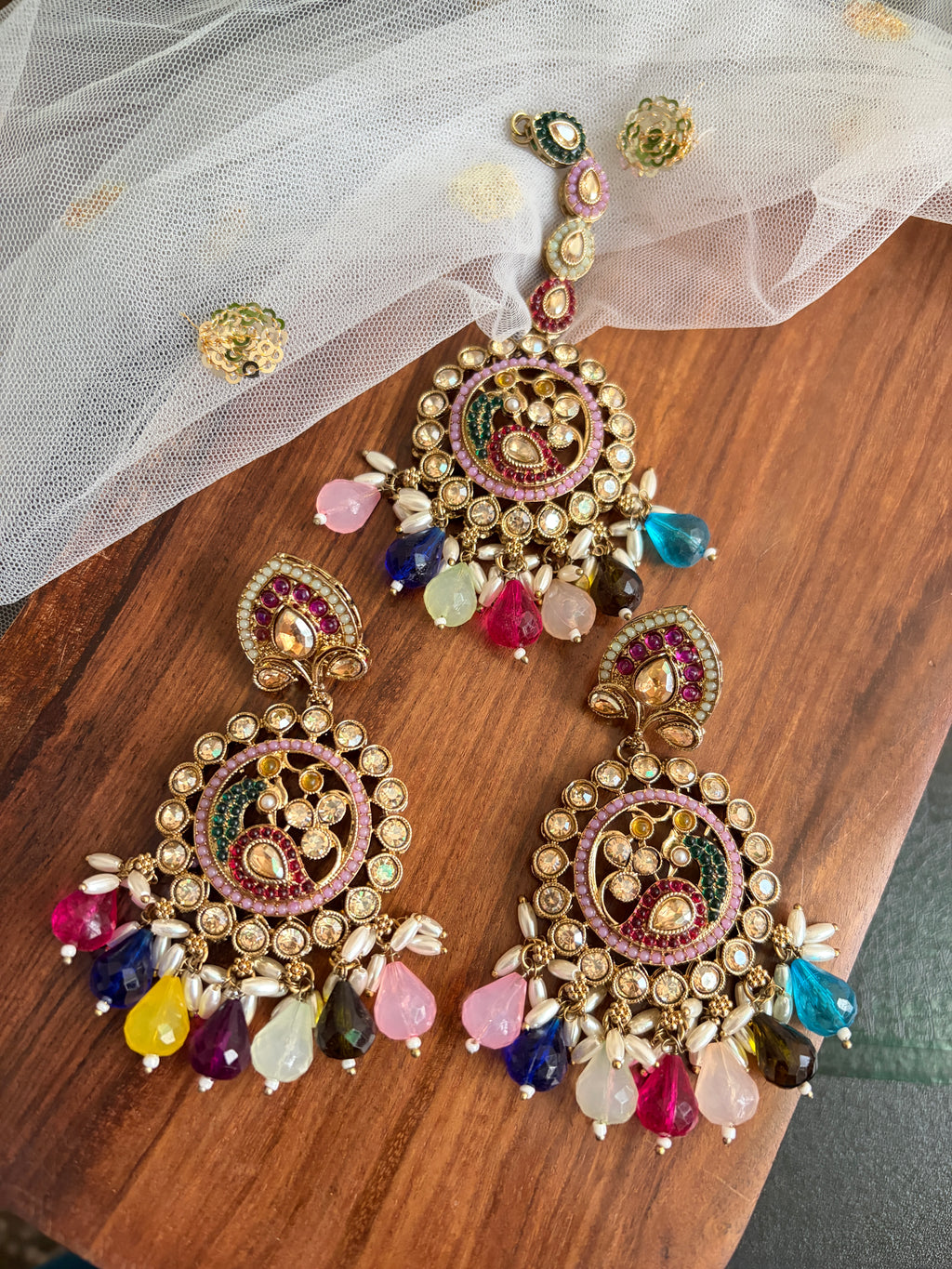 UDITA Earrings with Mangtikka