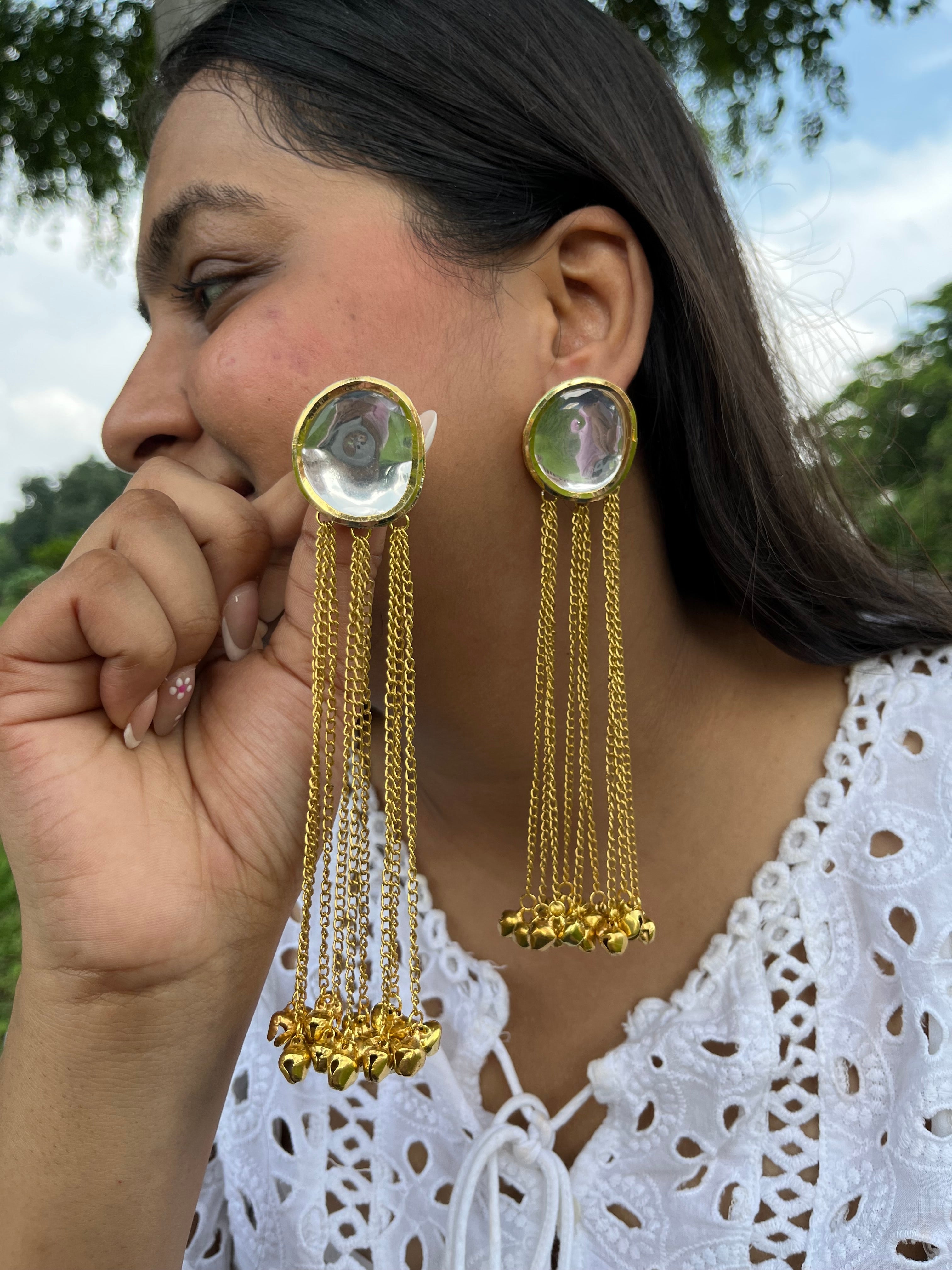 MEGHA ghungroo Earrings-Round