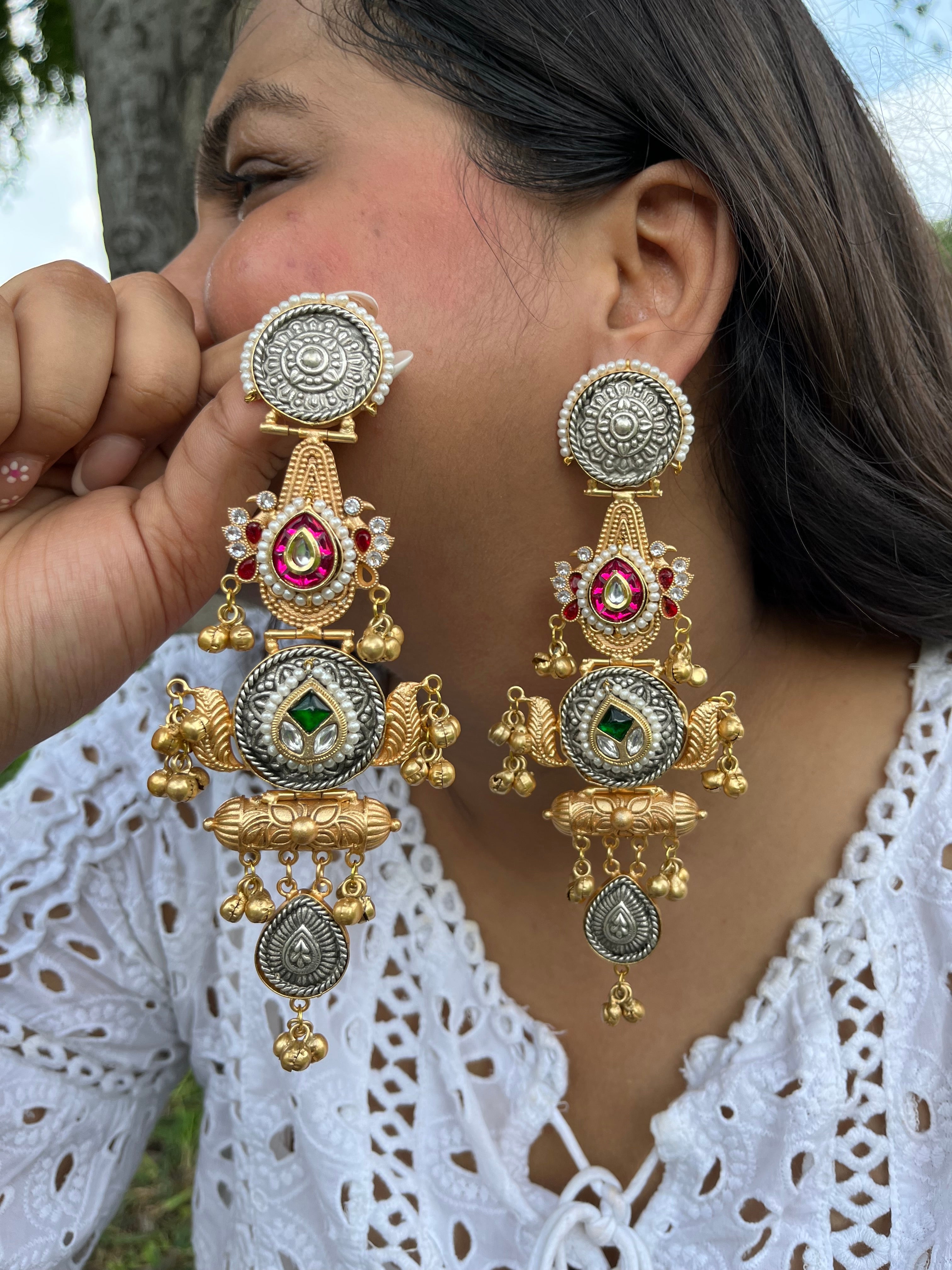 VASUDHA Brass earrings
