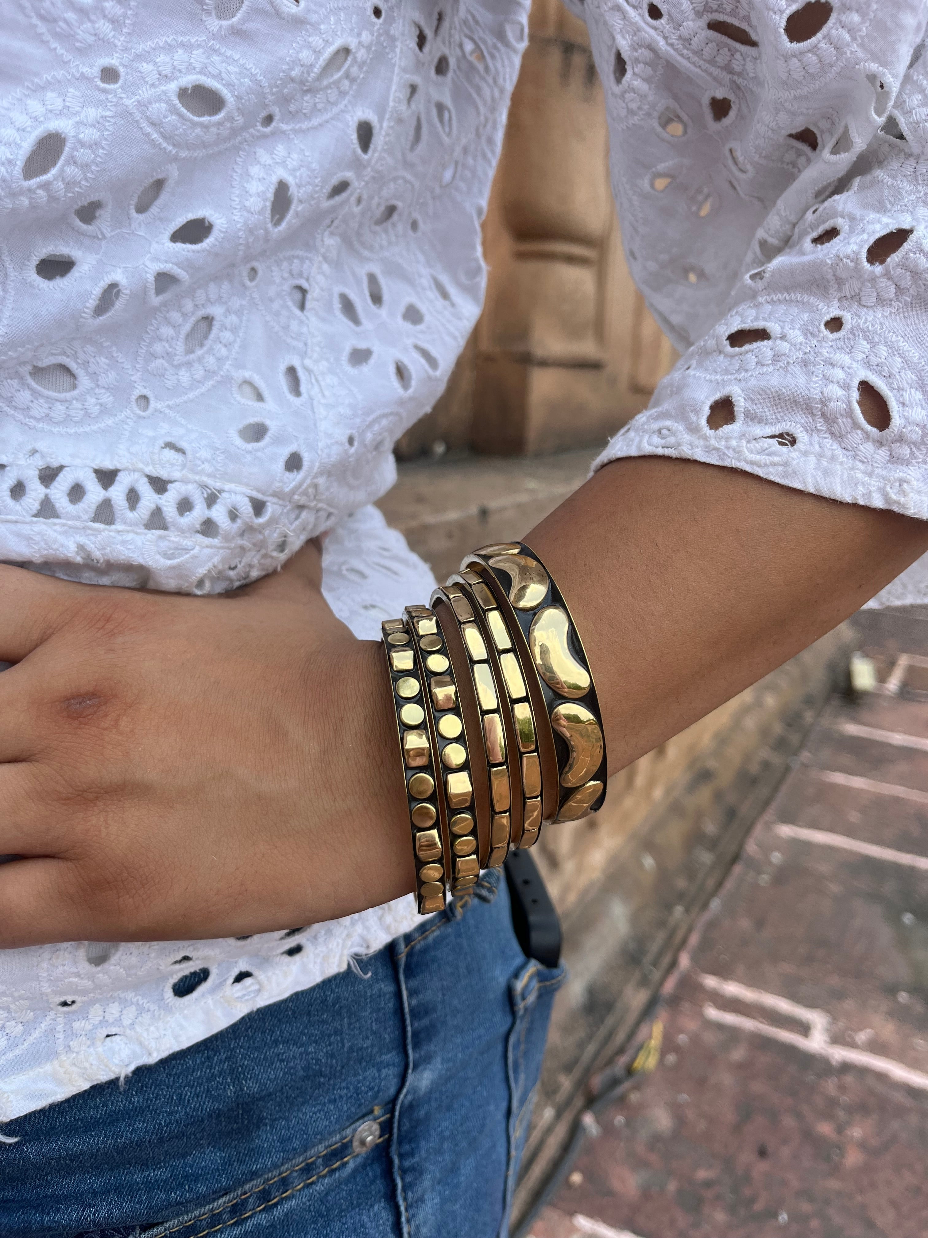 brass bangle stack-light